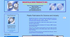 Desktop Screenshot of meadvillenewproducts.net